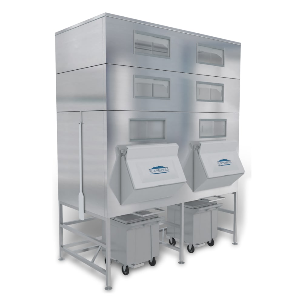 Kloppenberg Center Mounted Ice Bagging & Dispensing System w/ 3557 lb Bin (IFS3500-250)