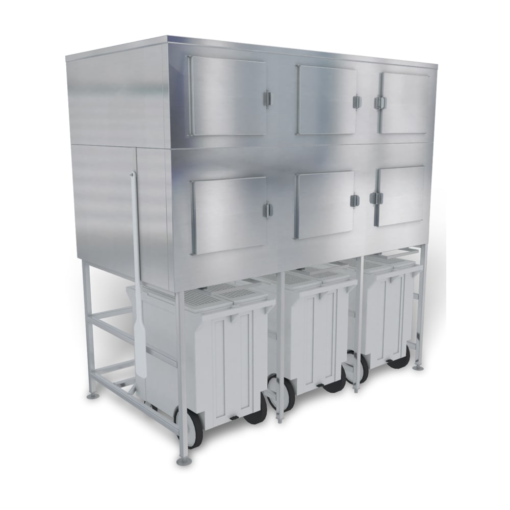 Kloppenberg Shuttle Plus Storage® Center Mounted Ice Bagging & Dispensing System w/ 3400 lb Bin (SPS-3-SL)