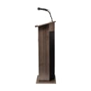 National Public Seating 111PLS-RW Floor Lectern w/ (1) Shelf - 22" x 17" x 46",Laminate, Ribbonwood thumbnail 2