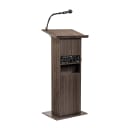 National Public Seating 111PLS-RW Floor Lectern w/ (1) Shelf - 22" x 17" x 46",Laminate, Ribbonwood thumbnail 4