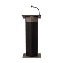 National Public Seating 111PLS-RW Floor Lectern w/ (1) Shelf - 22" x 17" x 46",Laminate, Ribbonwood thumbnail 5