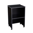 National Public Seating 112-BK Floor Lectern Base w/ (1) Shelf - 21 1/8" x 17 1/2" x 33 3/4", Laminate, Black thumbnail 2