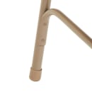 National Public Seating 1301 Folding Chair w/ French Beige Vinyl Back & Seat - Steel Frame, Beige thumbnail 8