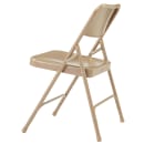 National Public Seating 201 Folding Chair w/ Beige Steel Back & Seat - Steel Frame, Beige thumbnail 5