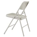 National Public Seating 202 Folding Chair w/ Gray Steel Back & Seat - Steel Frame, Gray thumbnail 2