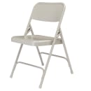 National Public Seating 202 Folding Chair w/ Gray Steel Back & Seat - Steel Frame, Gray thumbnail 7