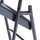 National Public Seating 204 Folding Chair w/ Char-Blue Steel Back & Seat - Steel Frame, Char-Blue thumbnail 6