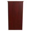 National Public Seating 222-MY Floor Lectern w/ (1) Shelf - 23" x 16" x 46 1/2",Laminate, Mahogany thumbnail 3