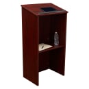 National Public Seating 222-MY Floor Lectern w/ (1) Shelf - 23" x 16" x 46 1/2",Laminate, Mahogany thumbnail 6