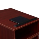 National Public Seating 22-MY Tabletop Lectern w/ (1) Shelf - 23 3/4" x 19 7/8" x 13 3/4", Laminate, Mahogany thumbnail 6