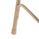 National Public Seating 2301 Folding Chair w/ Café Beige Fabric Back & Seat - Steel Frame, Beige thumbnail 7