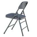 National Public Seating 2304 Folding Chair w/ Imperial Blue Fabric Back & Seat - Steel Frame, Char-Blue thumbnail 5