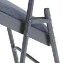National Public Seating 2304 Folding Chair w/ Imperial Blue Fabric Back & Seat - Steel Frame, Char-Blue thumbnail 6