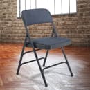National Public Seating 2304 Folding Chair w/ Imperial Blue Fabric Back & Seat - Steel Frame, Char-Blue thumbnail 8