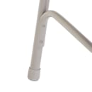 National Public Seating 2308 Folding Chair w/ Majestic Cabernet Fabric Back & Seat - Steel Frame, Gray thumbnail 7