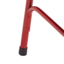 National Public Seating 240 Folding Chair w/ Red Steel Back & Seat - Steel Frame, Red thumbnail 7