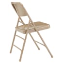 National Public Seating 301 Folding Chair w/ Beige Steel Back & Seat - Steel Frame, Beige thumbnail 4
