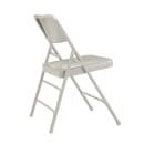 National Public Seating 302 Folding Chair w/ Gray Steel Back & Seat - Steel Frame, Gray thumbnail 4