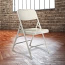 National Public Seating 302 Folding Chair w/ Gray Steel Back & Seat - Steel Frame, Gray thumbnail 8