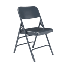 National Public Seating 304 Folding Chair w/ Char-Blue Steel Back & Seat - Steel Frame, Char-Blue thumbnail 2