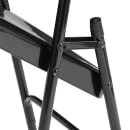 National Public Seating 310 Folding Chair w/ Black Steel Back & Seat - Steel Frame, Black thumbnail 6