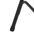 National Public Seating 3210 Folding Chair w/ Black Vinyl Back & Seat - Steel Frame, Black thumbnail 7