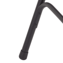 National Public Seating 3212 Folding Chair w/ Charcoal Gray Fabric Back & Seat - Steel Frame, Black thumbnail 7