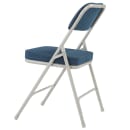 National Public Seating 3215 Folding Chair w/ Regal Blue Fabric Back & Seat - Steel Frame, Gray thumbnail 5
