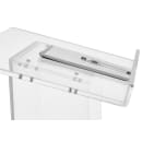 National Public Seating 401S Floor Lectern w/ (1) Shelf - 24" x 15" x 46", Acrylic, Clear thumbnail 6