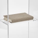 National Public Seating 401S Floor Lectern w/ (1) Shelf - 24" x 15" x 46", Acrylic, Clear thumbnail 7