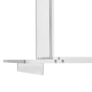 National Public Seating 401S Floor Lectern w/ (1) Shelf - 24" x 15" x 46", Acrylic, Clear thumbnail 8