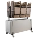 National Public Seating 42-8 Table & Chair Storage Truck w/ (42) Chair & (10) Table Capacity - Steel, Dark Brown thumbnail 2