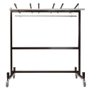 National Public Seating 42-8-60 Table & Chair Storage Truck w/ (2) Coat Rods - (42) Chair & (10) Table Capacity, Steel thumbnail 4