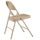 National Public Seating 51 Folding Chair w/ Beige Steel Back & Seat - Steel Frame, Beige thumbnail 3