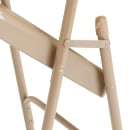 National Public Seating 51 Folding Chair w/ Beige Steel Back & Seat - Steel Frame, Beige thumbnail 5