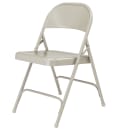 National Public Seating 52 Folding Chair w/ Gray Steel Back & Seat - Steel Frame, Gray thumbnail 2