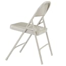 National Public Seating 52 Folding Chair w/ Gray Steel Back & Seat - Steel Frame, Gray thumbnail 4