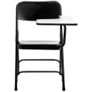 National Public Seating 5210L Folding Chair w/ Black Steel Back & Seat - Left Tablet Arm, Steel Frame, Black thumbnail 2