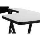 National Public Seating 5210L Folding Chair w/ Black Steel Back & Seat - Left Tablet Arm, Steel Frame, Black thumbnail 9