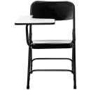 National Public Seating 5210R Folding Chair w/ Black Steel Back & Seat - Right Tablet Arm, Steel Frame, Black thumbnail 2