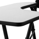 National Public Seating 5210R Folding Chair w/ Black Steel Back & Seat - Right Tablet Arm, Steel Frame, Black thumbnail 6