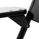 National Public Seating 5210R Folding Chair w/ Black Steel Back & Seat - Right Tablet Arm, Steel Frame, Black thumbnail 7