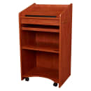 National Public Seating 600-CH Floor Lectern w/ (3) Shelves - 25" x 20" x 46", Laminate, Wild Cherry thumbnail 2