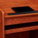 National Public Seating 600-CH Floor Lectern w/ (3) Shelves - 25" x 20" x 46", Laminate, Wild Cherry thumbnail 7