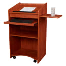 National Public Seating 600-CH Floor Lectern w/ (3) Shelves - 25" x 20" x 46", Laminate, Wild Cherry thumbnail 8