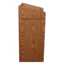 National Public Seating 600-MO Floor Lectern w/ (3) Shelves - 25" x 20" x 46", Laminate, Medium Oak thumbnail 3