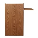 National Public Seating 600-MO Floor Lectern w/ (3) Shelves - 25" x 20" x 46", Laminate, Medium Oak thumbnail 5
