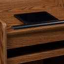 National Public Seating 600-MO Floor Lectern w/ (3) Shelves - 25" x 20" x 46", Laminate, Medium Oak thumbnail 6