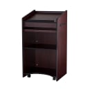 National Public Seating 600-MY Floor Lectern w/ (3) Shelves - 25" x 20" x 46", Laminate, Mahogany thumbnail 3