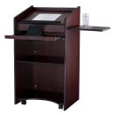 National Public Seating 600-MY Floor Lectern w/ (3) Shelves - 25" x 20" x 46", Laminate, Mahogany thumbnail 5